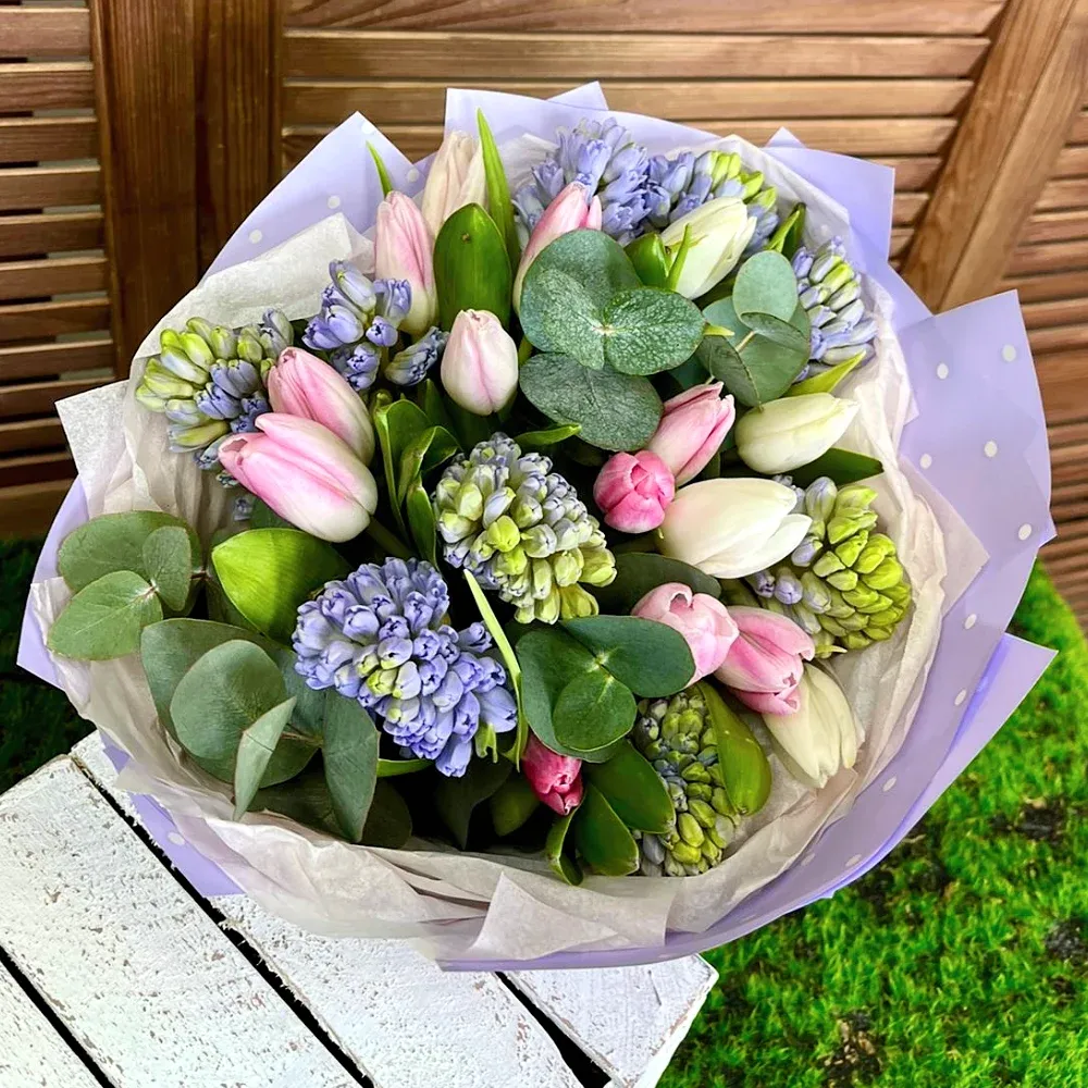 Букеты с гиацинтами