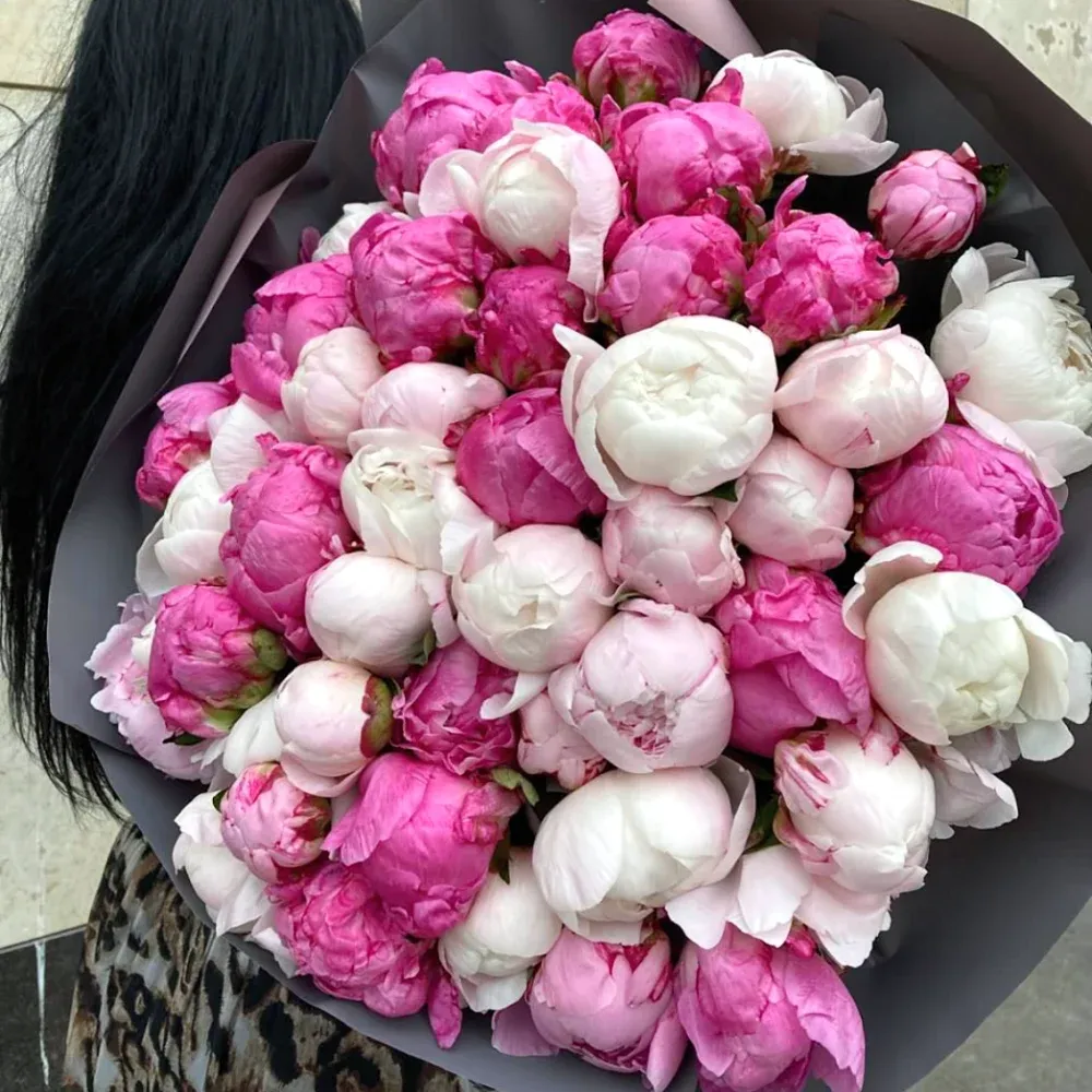 Букеты с пионами