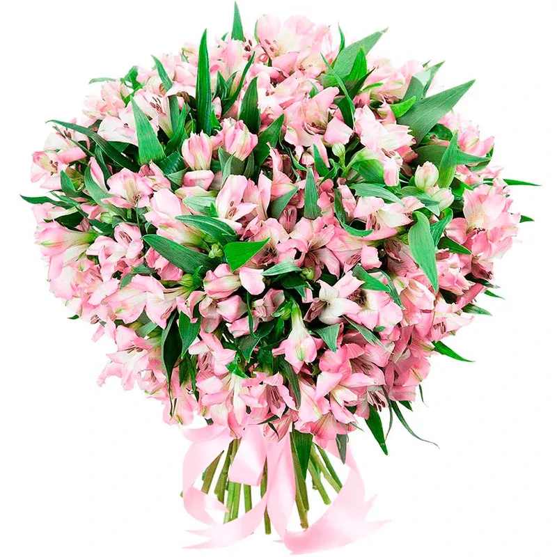 Букет из альстромерии «Аллея радости»