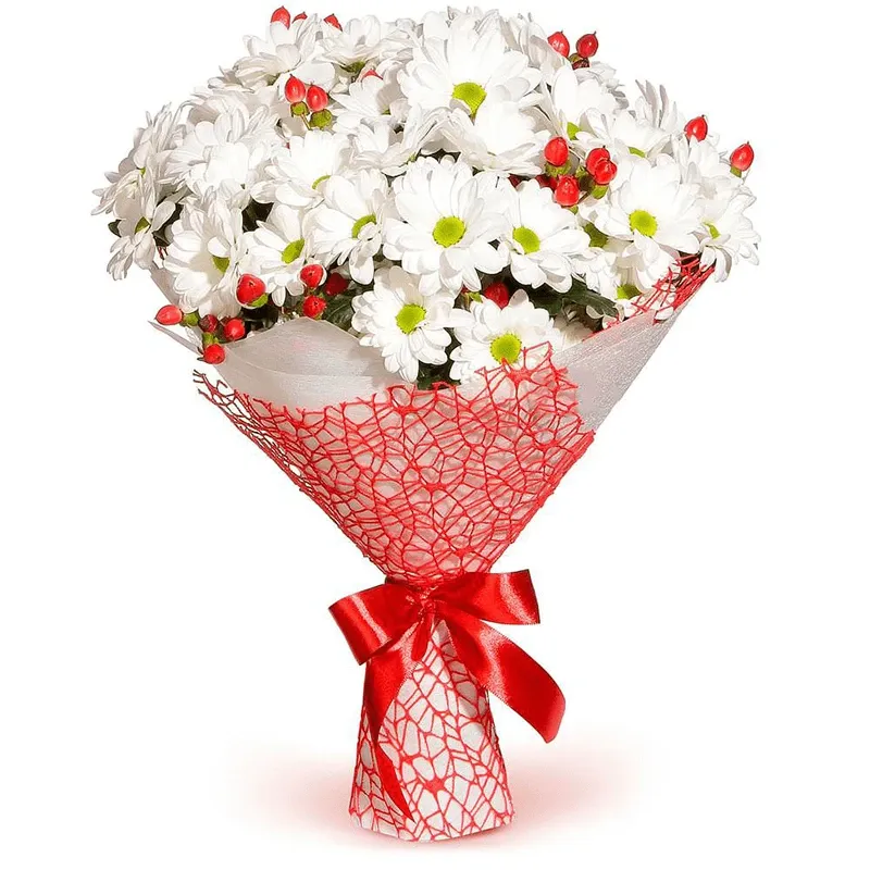 Букет из хризантем «Вдохновение»