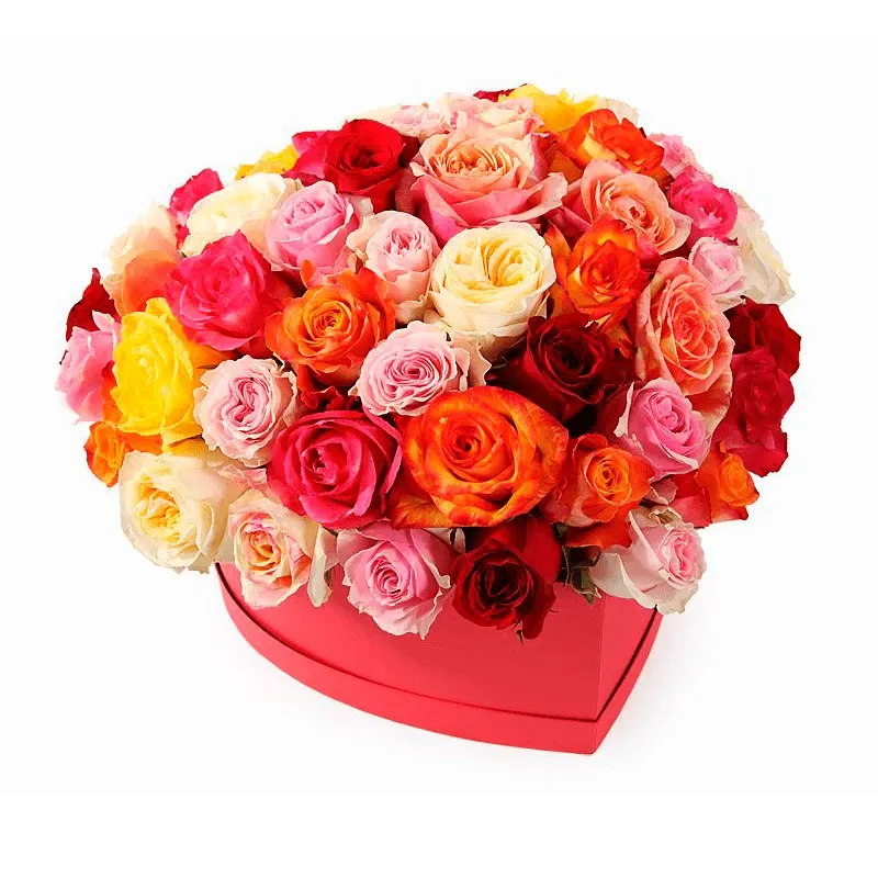 Цветы в коробке «Голубое затмение»