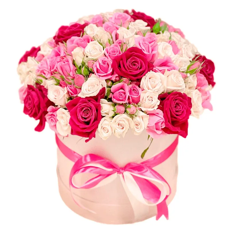 Цветы в коробке «Звездный свет»